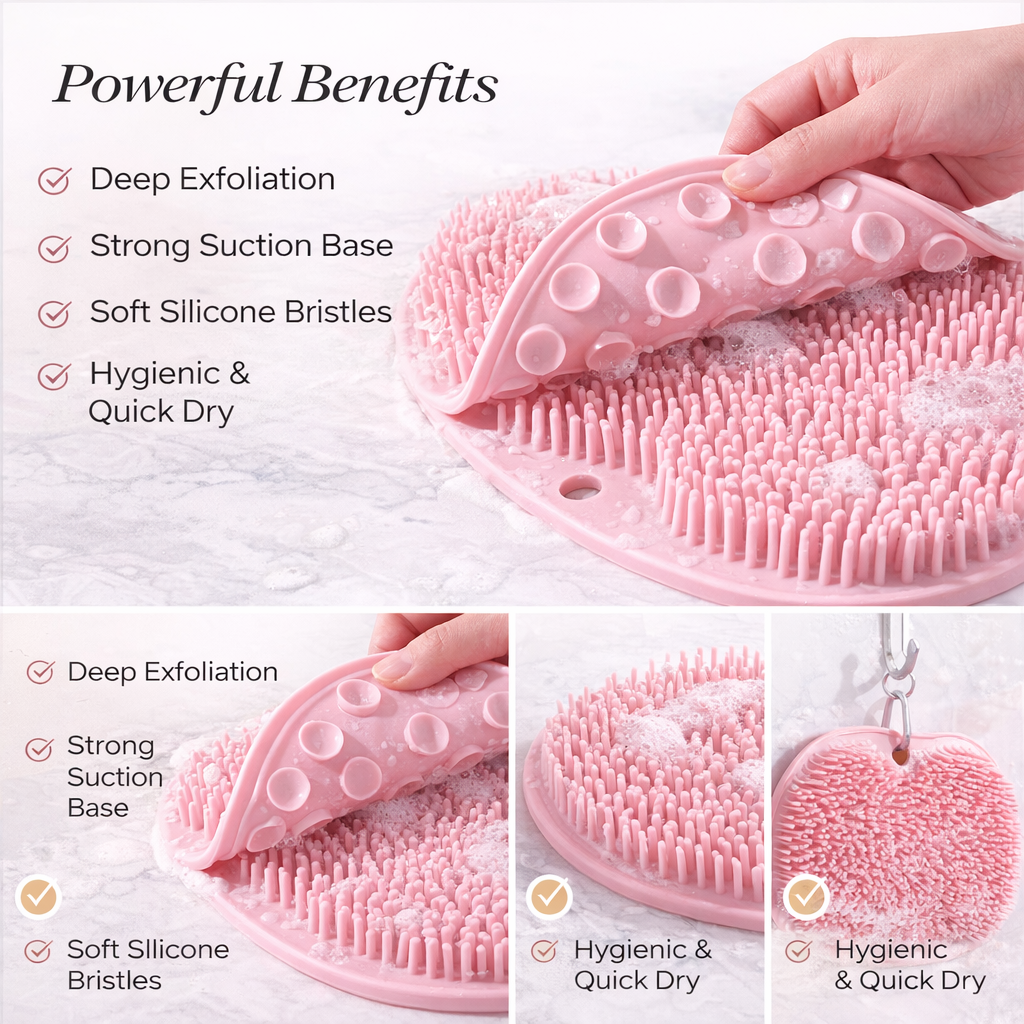 Silicone Foot Scrubber – Deep Clean & Massage