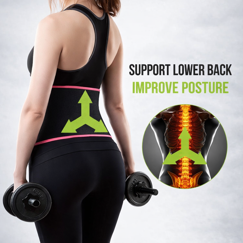 Adjustable Waist Trimmer Belt – Sweat & Core Support