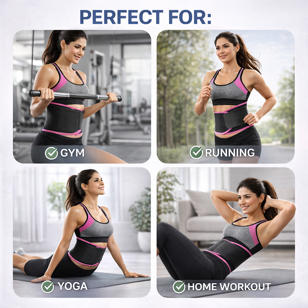 Adjustable Waist Trimmer Belt – Sweat & Core Support