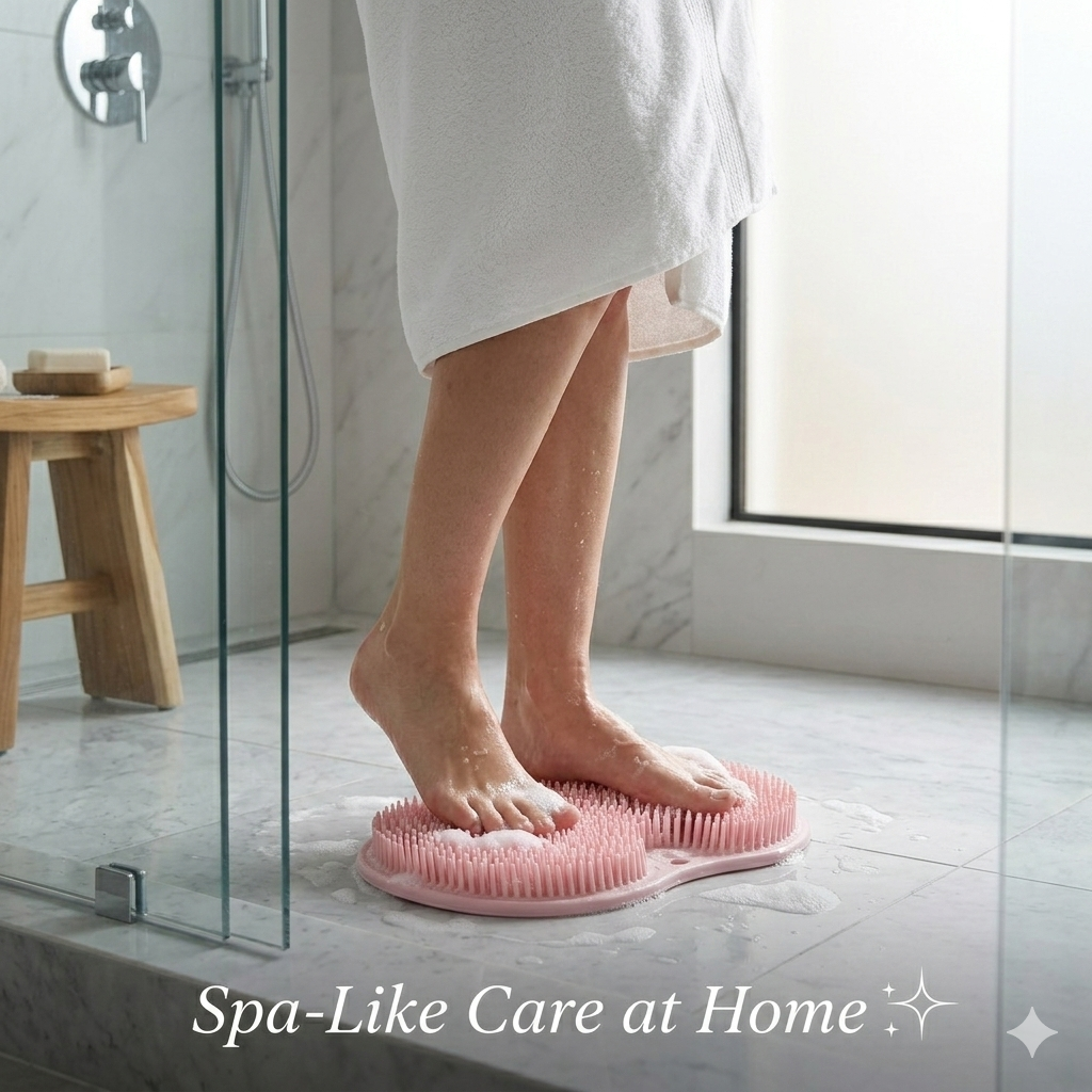 Silicone Foot Scrubber – Deep Clean & Massage